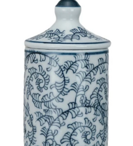 Hand-Painted Stoneware Spice Jar