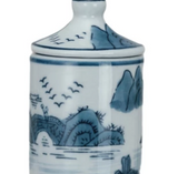 Hand-Painted Stoneware Spice Jar