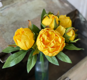 Real Touch Yellow Peony Bundle