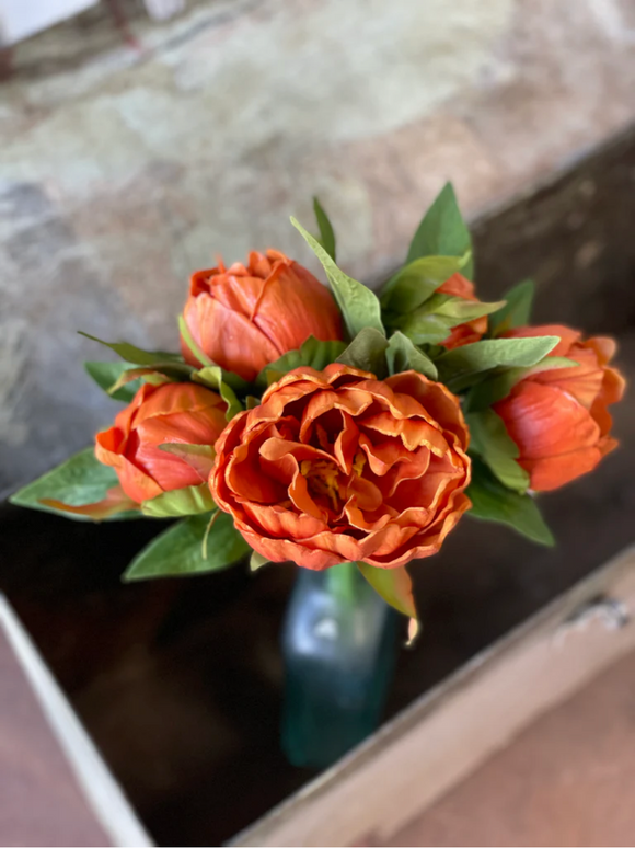 Real Touch Persimmon Peony Bundle