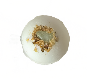 Aquamarine & Sophora Bath Bomb w/ Gem