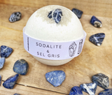 Sodalite & Sel Gris Bath Bomb w/ Gem
