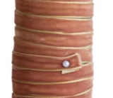Velvet Metallic Ribbon on Wood Spool