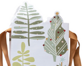 Holiday Printed Paper Diecut Gift Bag