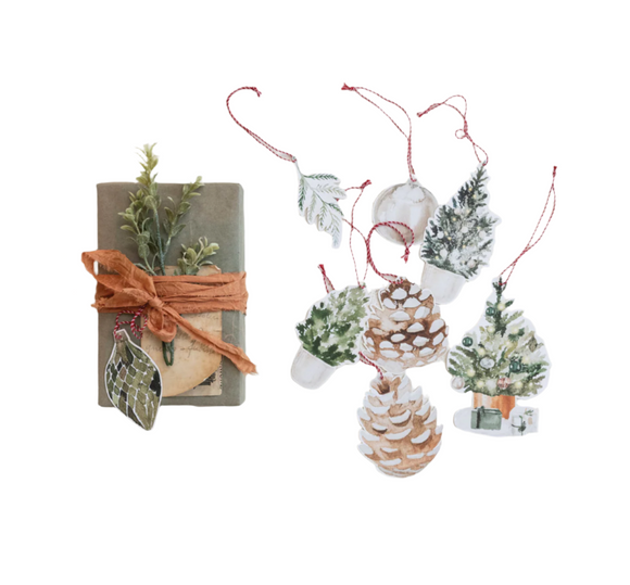 Woodland Printed Paper Gift Tags Set