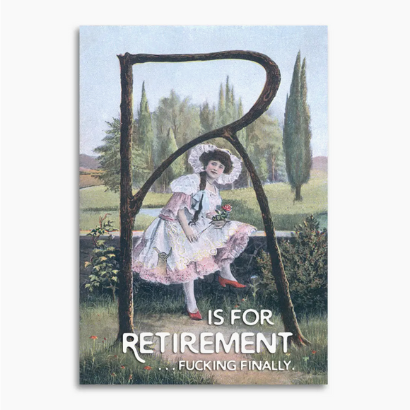R Is For Retirement Congratulations Card