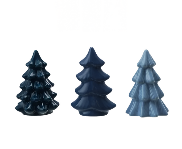 Mini Blue Stoneware Tree