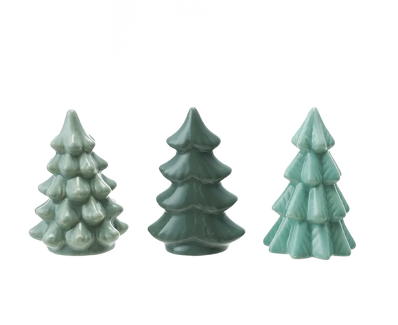 Mini Green Stoneware Tree