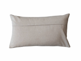 Lumbar Embroidered Reindeer Pillow