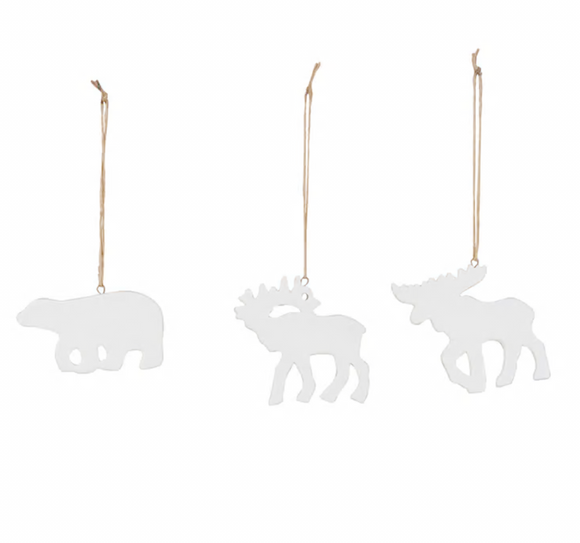 Stoneware Arctic Animal Ornament