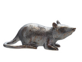 Metallic-Glazed Stoneware Rat