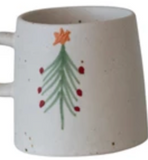 Hand-Painted Holiday Stoneware Mug