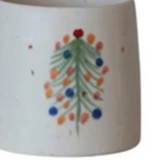 Hand-Painted Holiday Stoneware Mug