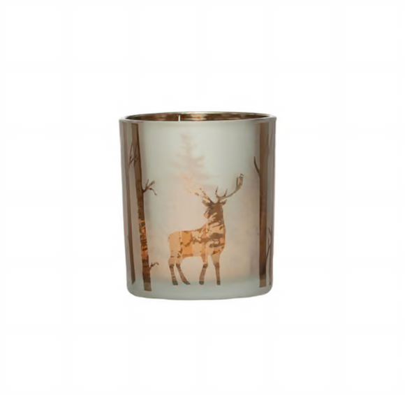 Laser-Etched Mercury Glass Votive