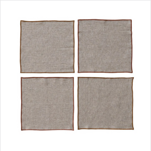 Linen Cocktail Napkin Set