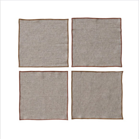 Linen Cocktail Napkin Set