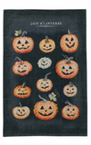 Cotton Jack-O-Lantern Printed Tea Towel