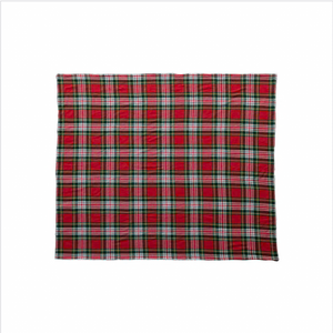Plaid Brushed Flannel & Sherpa Throw