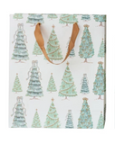 Handmade Printed Christmas Tree Gift Bag