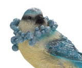 Decorative Bird w/ Berry Wreath