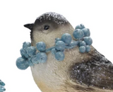 Decorative Bird w/ Berry Wreath