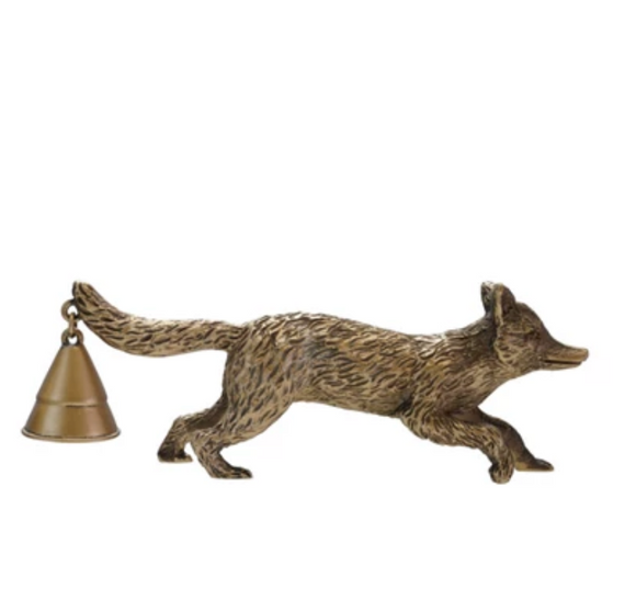 Zinc Fox-Shaped Candle Snuffer