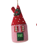 Handmade Felt North Pole Village Ornament