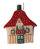 Handmade Felt North Pole Village Ornament
