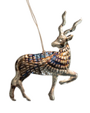 Embossed Metal Deer Milagro Ornament