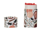 Safety Matches in Tube Matchbox w/ Seasonal Pattern