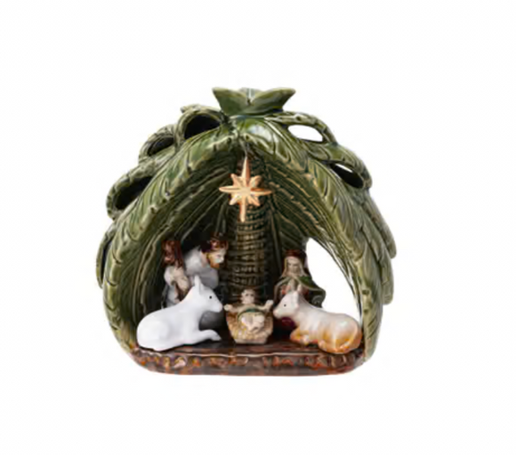 Stoneware Vintage Reproduction Nativity