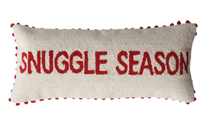 "Snuggle Season" Cotton Blend Tufted Lumbar Pillow