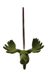 Flocked Resin Deer/Moose Ornament