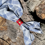 Red Leather Bandana Slide