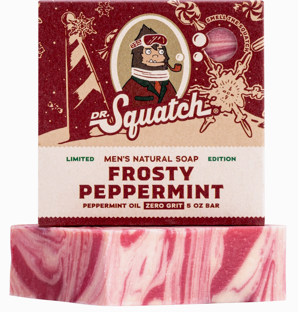 Dr. Squatch Frosty Peppermint Bar Soap