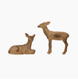 Decorative Deer Figurine w/ Gold Accents