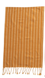 Orange Stripe & Fringe Tea Towel