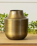 Antiqued Brass Bud Vase