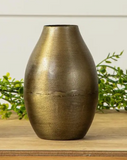 Antiqued Brass Bud Vase