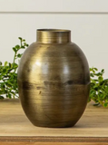 Antiqued Brass Bud Vase