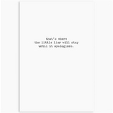 Little Liar Greeting Card