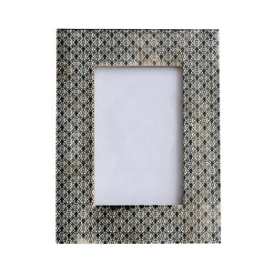 Charcoal Patterned Photo Frame