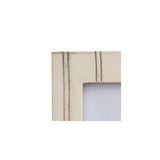 Cream Photo Frame w/ Metal Rope Detail