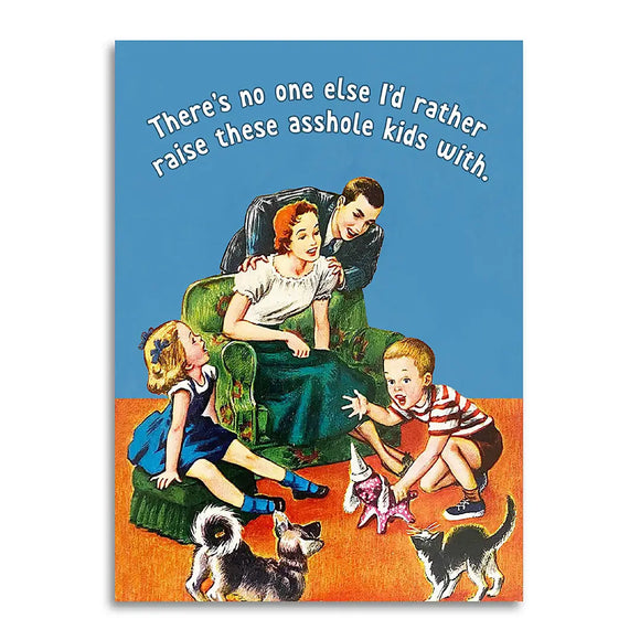 Raising Kids Greeting Card