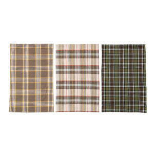 Multi Plaid Cotton Tea Towel Set