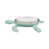 Aqua Cast Iron Turtle-Shaped Soap Dish