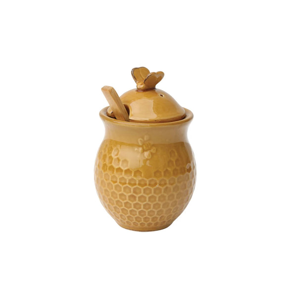 Ceramic Honey Pot w/ Dipper