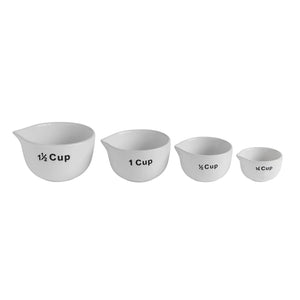 Stoneware Word Measuring Cup Set