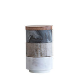 Stackable Marble Pinch Pot Set