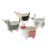 Ceramic Dog-Shaped Planter